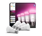 Philips Hue LED-älylamppu, White and color ambiance, E27, 810 lm, 4-pack