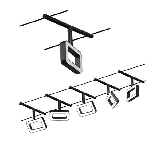 Paulmann Frame -LED-vaijerijärjestelmä 5x musta