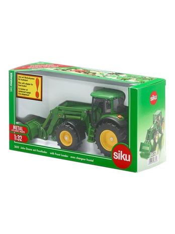 Siku John Deere traktori etukauhalla 1:32