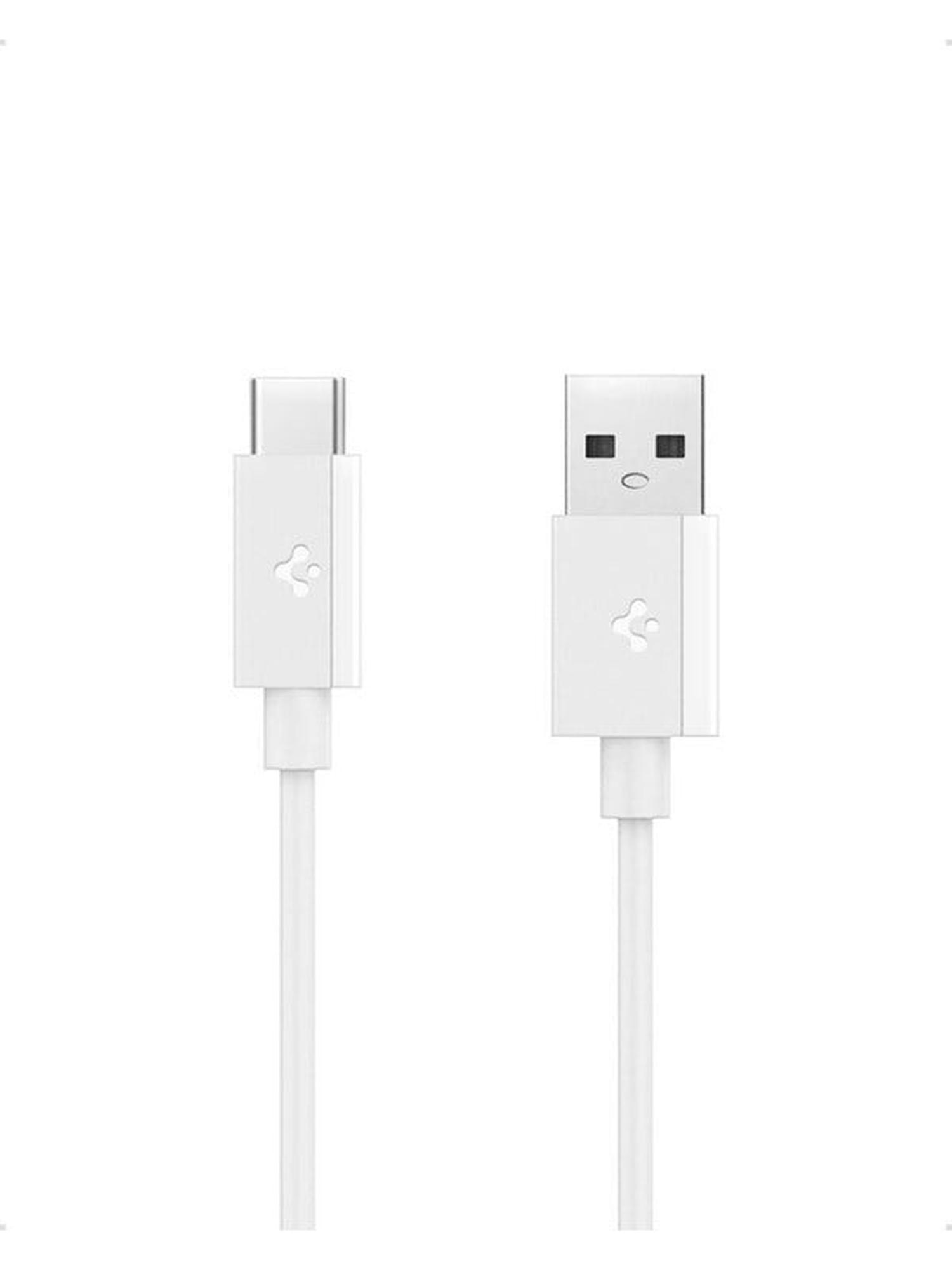 Spigen Essential 60W - USB-A <-> USB-C - 1m - Valkoinen