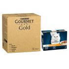 Gourmet Gold -jumbopakkaus: 96 x 85 g - Hienostunut patee: nauta, kani, lammas, vasikka, kissanruoka