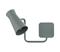 Argon 8883 - Seinävalaisin LORD 1xE14/7W/230V harmaa – kuva 1