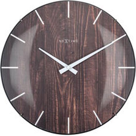 NeXtime Edge Wood Dome seinäkello 3249BR