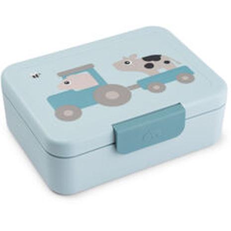 Done by Deer - Lunch box w/divider Tiny farm Blue (1256722)