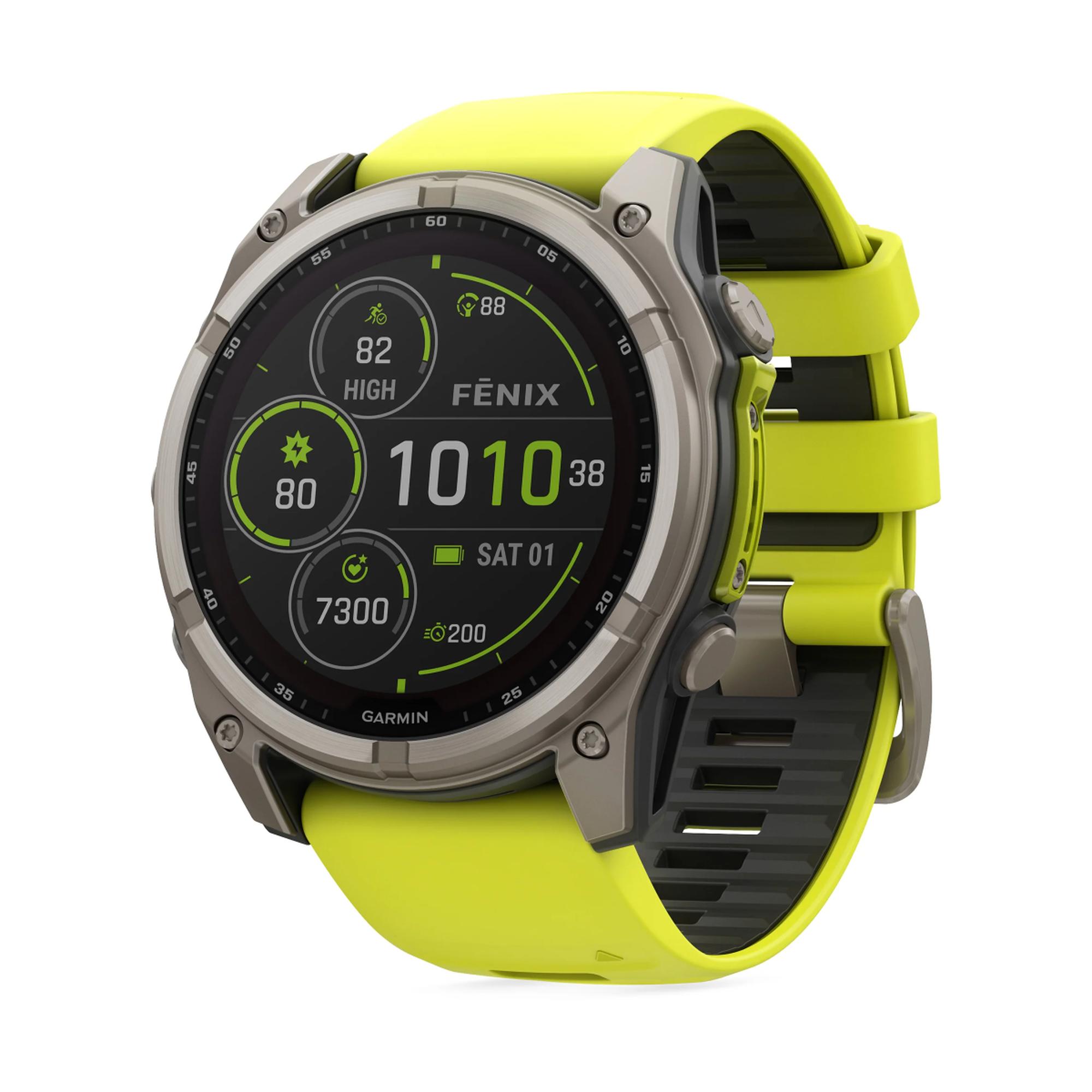 Garmin Fenix 8 51mm Sapphire Solar CarbonGray Titanium with Black band 010-02907-11