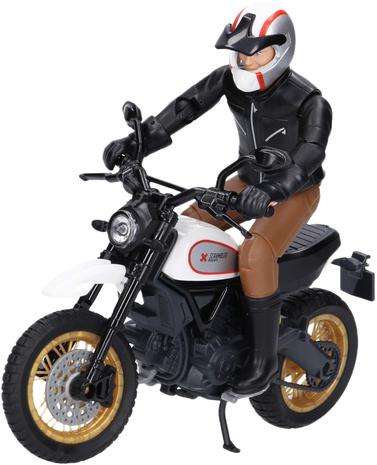 Bruder Ducati Scrambler Desert Sled with driver