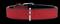 Hunter Collar Softie Artificial Leather Red/Black 65/L – kuva 1