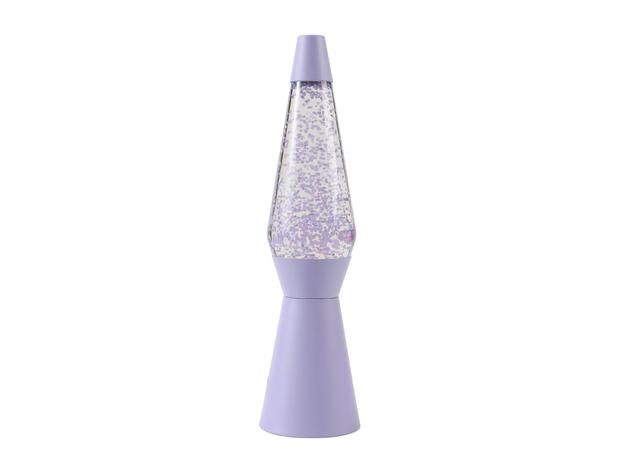 iTotal - Spaceship Glitter Lamp - Pastel Purple - 40 cm