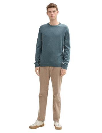 Tom Tailor Basic Crewneck Knit Tops Knitwear Round Necks Beige Tom Tailor