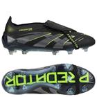 adidas Predator Elite Fold-over Tongue FG Electric Stealth - Musta/Harmaa/Lucid Sitruuna