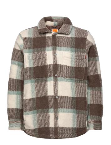 Timberland Wool Blend Shacket Designers Jackets Wool Jackets Brown Timberland