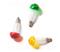 SETTI 3x Vaihtolamppu TOADSTOOL E10/20V värisekoitus – kuva 1