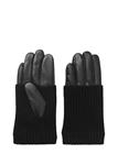 DAY ET Day Leather Knit Glove Accessories Gloves Finger Gloves Black DAY ET, Naisten hatut, huivit ja asusteet
