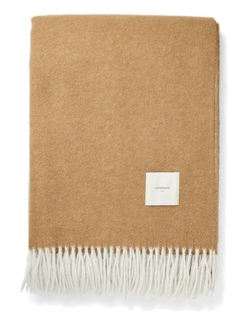 compliments Duo Throw Home Textiles Cushions & Blankets Blankets & Throws Beige Compliments