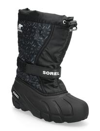 Sorel Youth Flurry Boot Print Talvikengät Tarroilla Pink Sorel