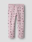 name it name it Nmfsolea Legging Swe Bru - Pink - 116