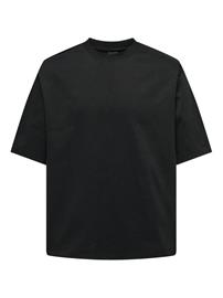 ONLY and SONS - ONSMILLENIUM OVZ SS TEE NOOS - T-paita - Miehet - Musta