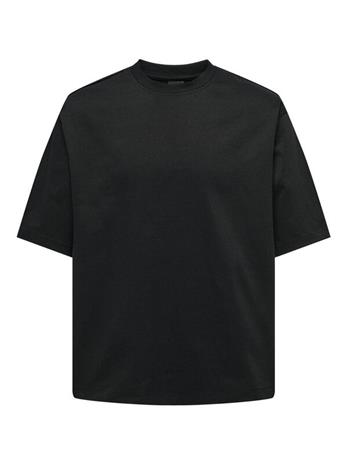 ONLY and SONS - ONSMILLENIUM OVZ SS TEE NOOS - T-paita - Miehet - Musta