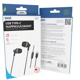 Wave USB Type-C langalliset nappikuulokke | Hintaseuranta.fi