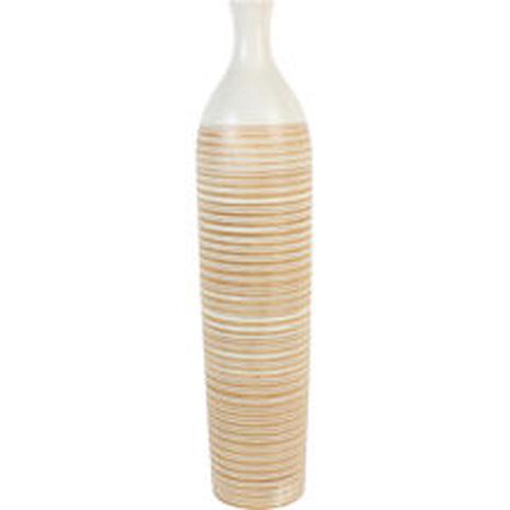 Raidallinen puinen pullomaljakko 63 cm – kuva 1/1