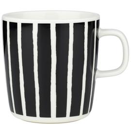 Marimekko Piccolo muki 4 dl Musta-valkoinen