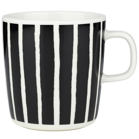 Marimekko Piccolo muki 4 dl Musta-valkoinen