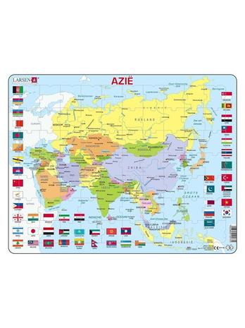 Selecta Play Larsen Puzzle Map Asia with Flags 70 pcs. Lattia – kuva 1/1