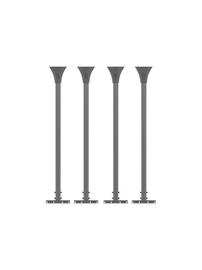 Multibrackets M Pro Series mounting component - for enclosure - kit - black 75"/98"