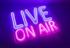 Fuj:tech Neon Live On Air -LED seinävalaisin