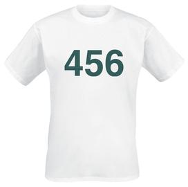 Squid Game - Player 456 - T-paita - Miehet - Valkoinen