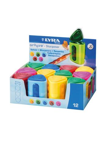 Lyra Groove Plastic Sharpener 12-pack – kuva 1/1