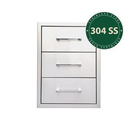 Myoutdoorkitchen - Built-in - Sisäänrakennettava kolmen laatikon laatikosto