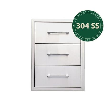 Myoutdoorkitchen - Built-in - Sisäänrakennettava kolmen laatikon laatikosto