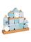Small Foot - Wooden Stacking House Blue - 18 pcs. – kuva 1