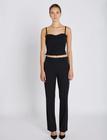 Bruuns Bazaar Hydrangeabbcigga Pants Bottoms Trousers Straight Leg Black Bruuns Bazaar
