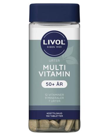 Livol Multivitamin Urter 50+ 150 stk.