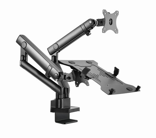 Gembird MA-DA3-02 mounting kit - adjustable arm - for monitor / notebook