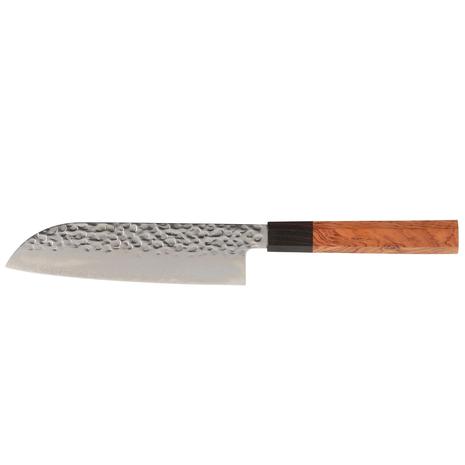 Maku Kitchen Life - Damascus santoku-veitsi 33 cm Teräs/ruskea/musta