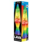 Lava Lamp 37cm White/Tri-colour Rainbow Base