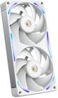 NZXT F240X PWM RGB -tuuletin, nestelaakeri, 120 mm, valkoinen