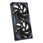 NZXT F280X PWM RGB -tuuletin, nestelaakeri, 280 mm, musta