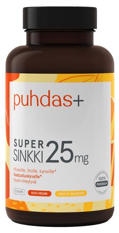 Puhdas+ Tuplasinkki 25 mg 120kaps