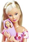 Smoby - Steffi Love - Tulevainen äiti - Raskaana oleva mallinukke (29cm) - Vauvan asusteet - Nappi vatsan suurentamiseen