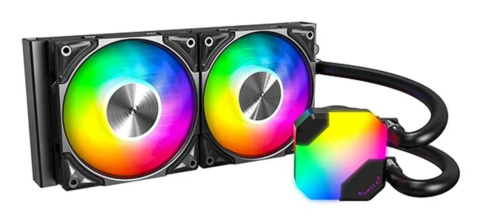 Montech Hyper Flow 240mm ARGB -nestejäähdytin, musta