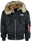 Alpha Industries - 45P Hooded Custom - Talvitakki - Miehet - Musta