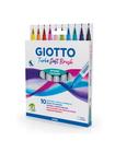 Brushpen Vakiovärit kotelossa 10-pack Giotto Turbo