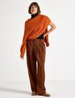 Lindex Trousers Linda Bottoms Trousers Straight Leg Brown Lindex