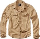 Brandit - Vintage Shirt kauluspaita - Pitkähihainen - Miehet - Kameli