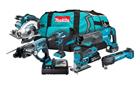 Makita Akkukonesarja DLX6134TX1 LXT 18V 2x5,0Ah, DDF490 + DHR202 + DJR186 + DSS610 + DJV185 + DTM51 + laukku