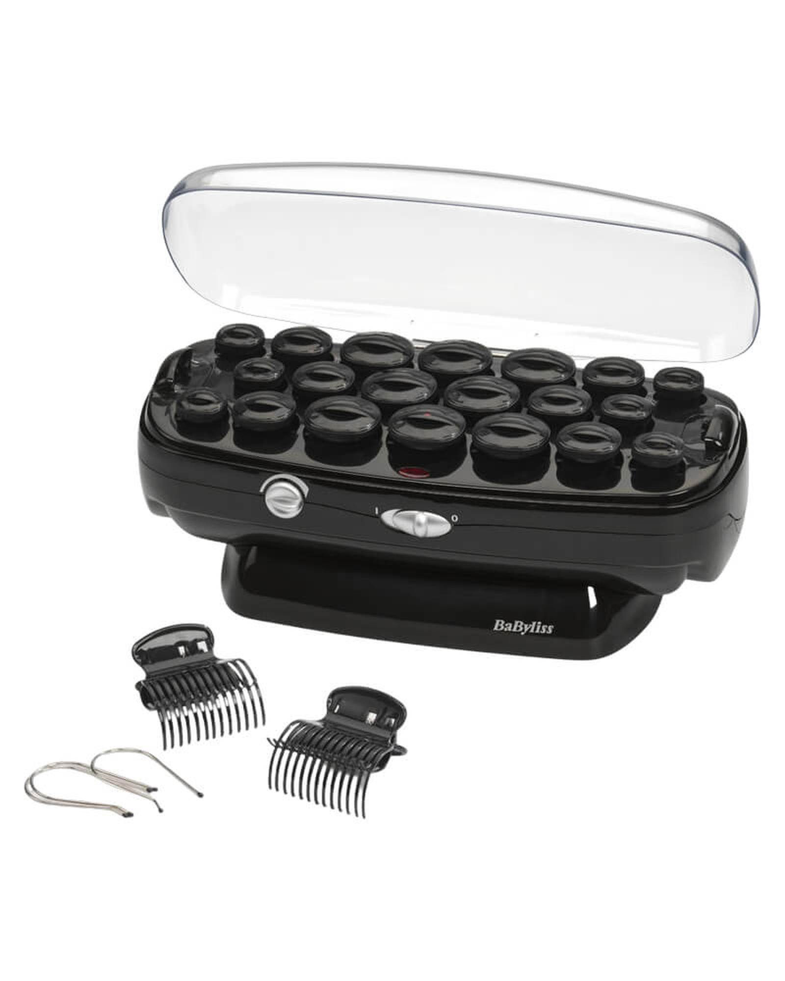 BaByliss Thermo-Ceramic RS035E Ionic -lämpörulla, musta/ruostumaton teräs